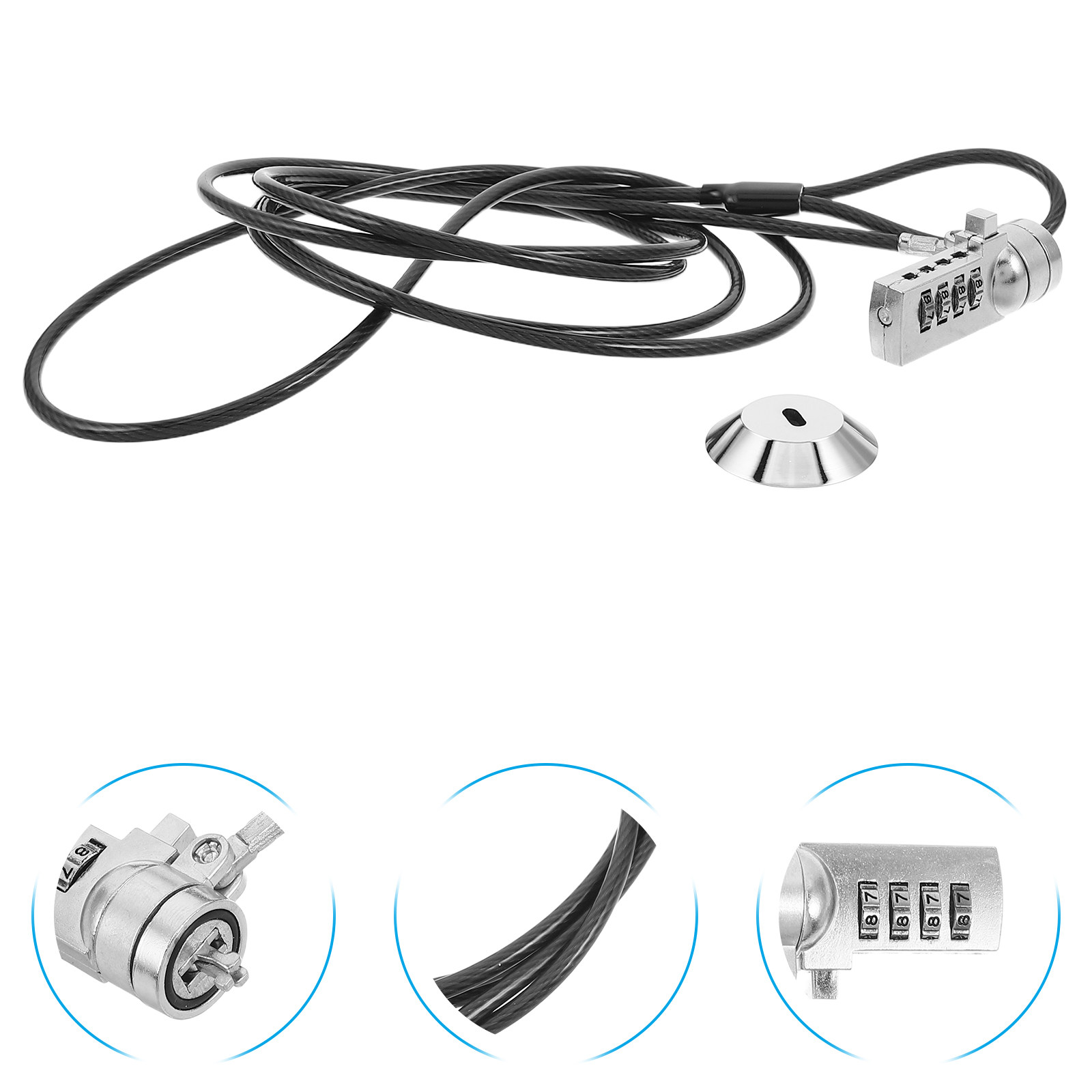 Laptop Lock Cable - 1 ensemble de cadenas pour ordinateur