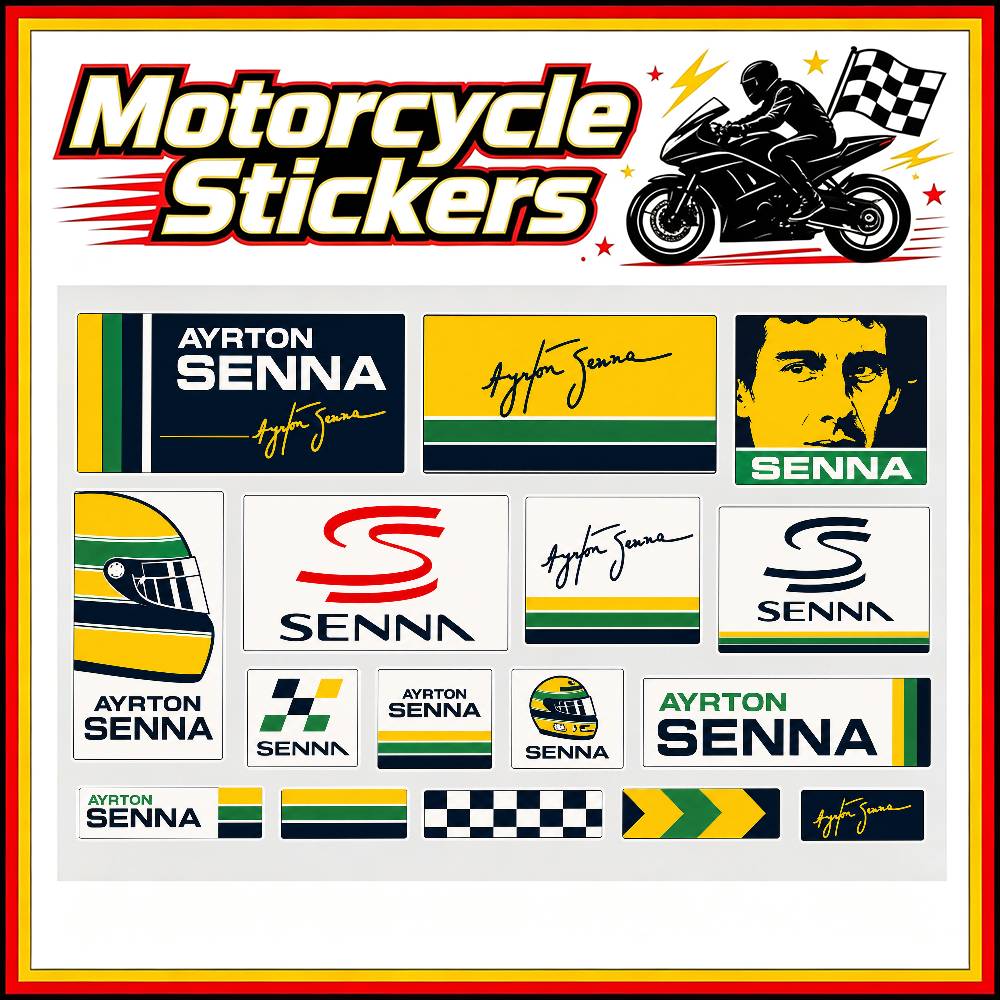 Laptop Accessories Price - Autocollants A-Ayrton S-Senna pour carrosserie, pare-chocs,