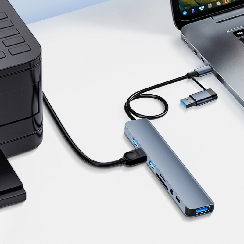 Adaptateur multiport USB C 8 e - Laptop Accessories Hub avis et prix