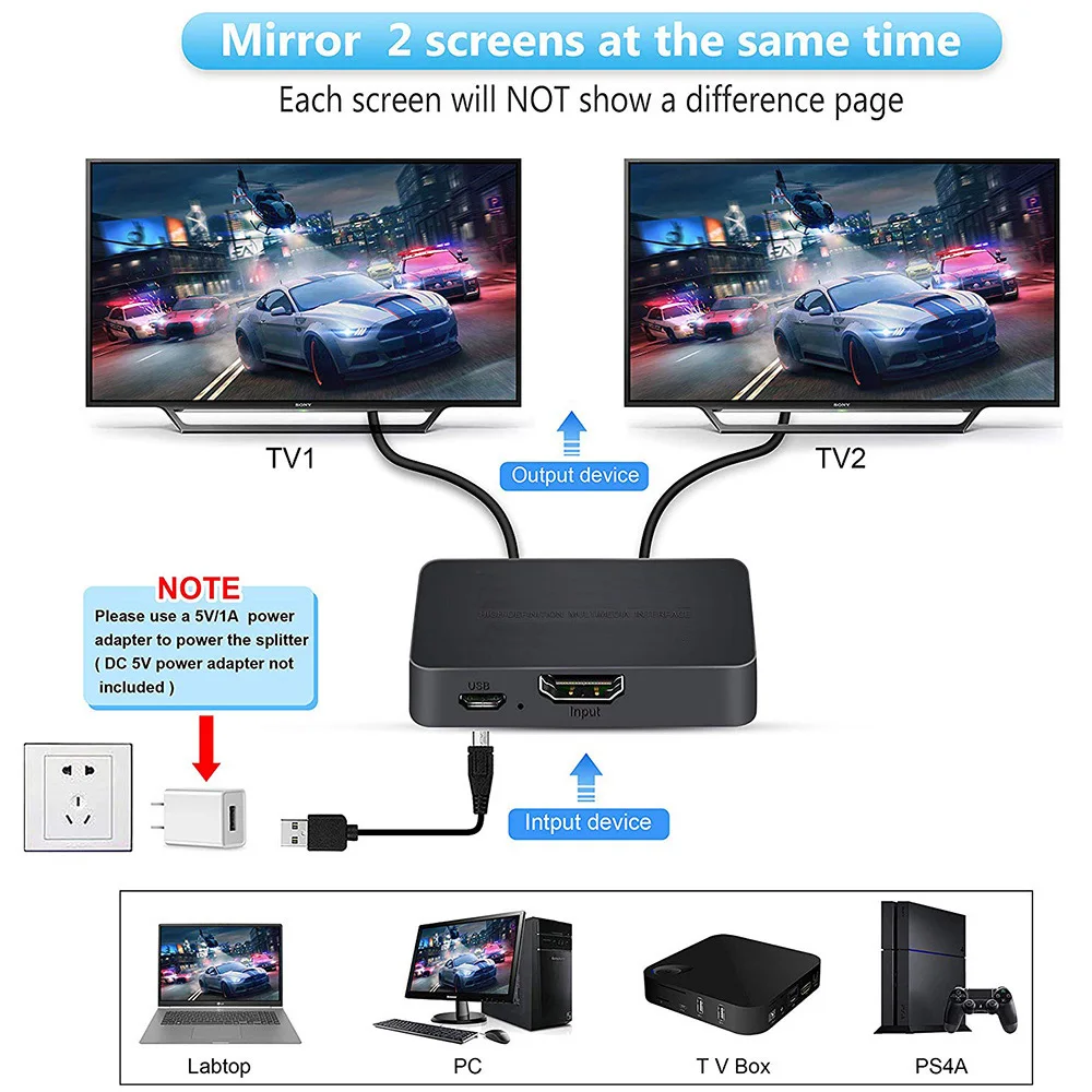 Commutateur vidéo 4K 1 entrée  - Laptop Accessories Display avis et prix
