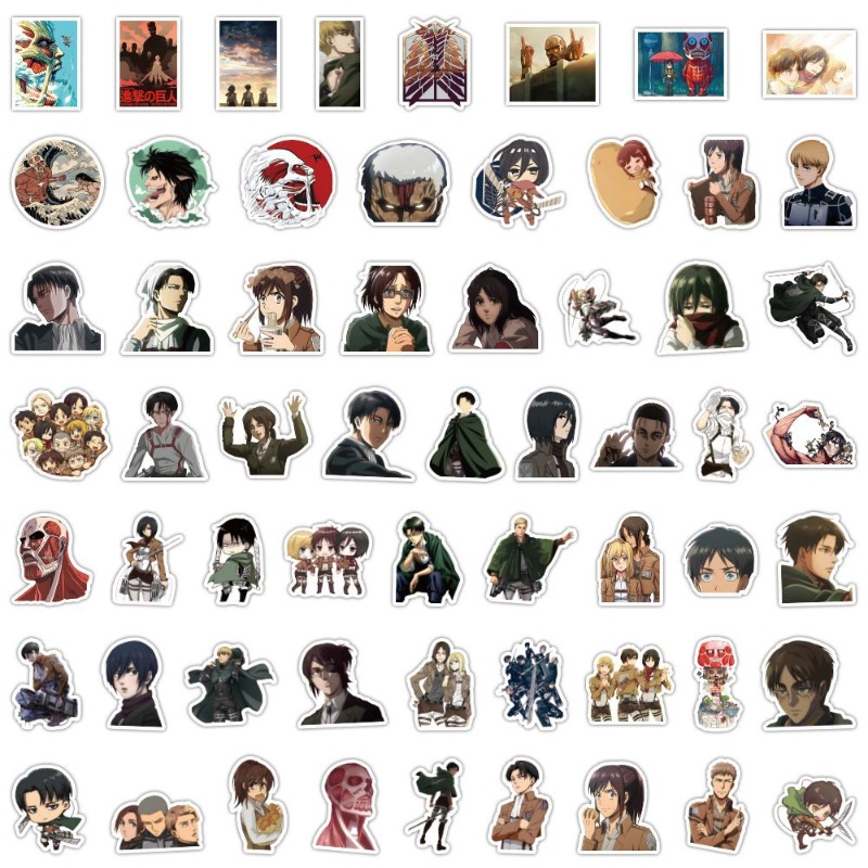 60 autocollants anime Attack o - Accessories Laptop avis et prix