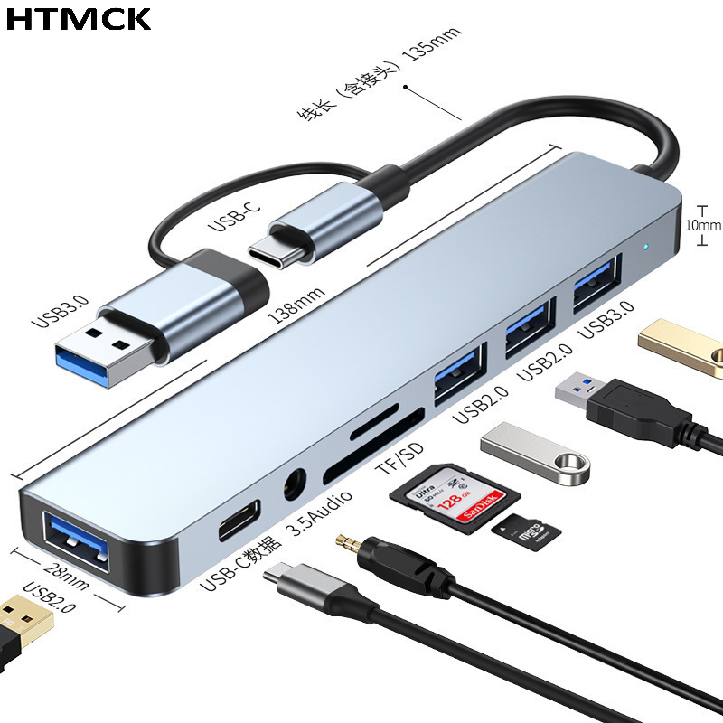 Hub USB-C 8-en-2 avec station  - Laptop Accessories Hub avis et prix