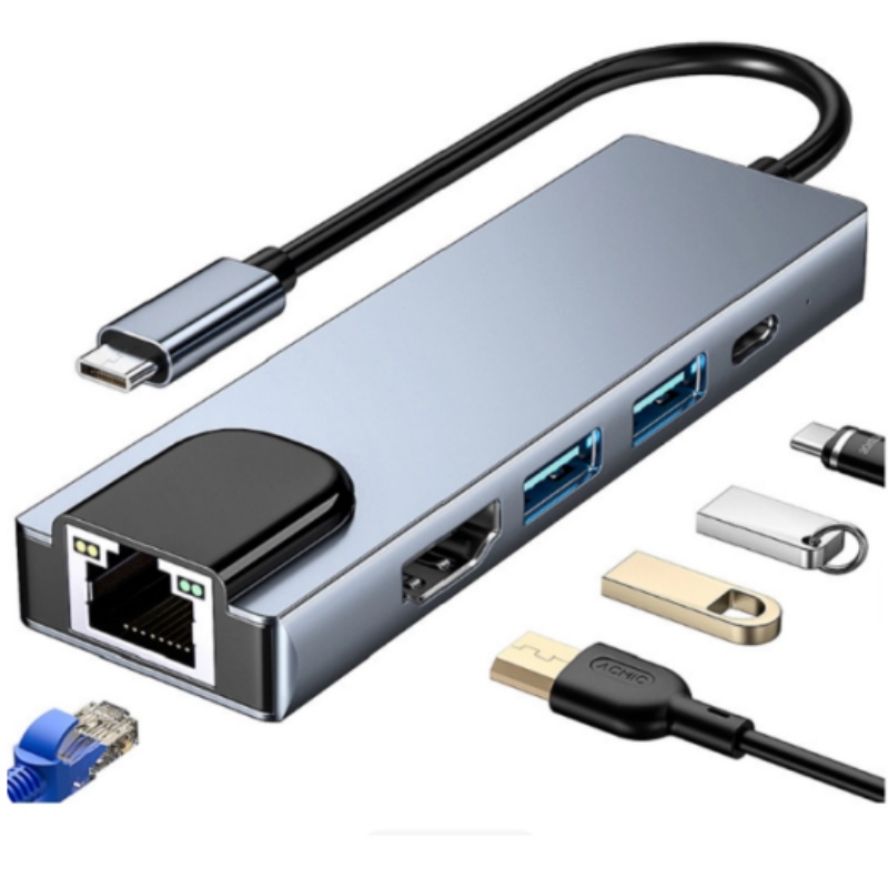 Adaptateur multifonctionnel 5- - Laptop Accessories Hub avis et prix